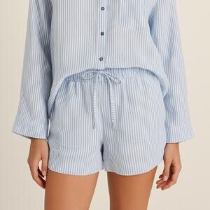 Charo Ruiz Striped Shorts Linen Blend